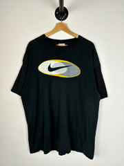 Vintage 90's Nike Swoosh Black & Yellow Tee