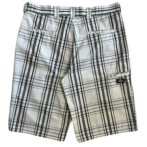 Vintage Dickies White Plaid Board Shorts