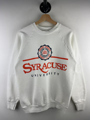 Vintage 80s Syracuse University White Crewneck