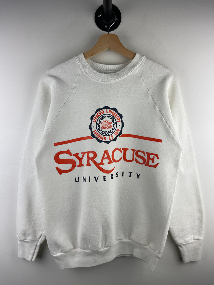 Vintage 80s Syracuse University White Crewneck