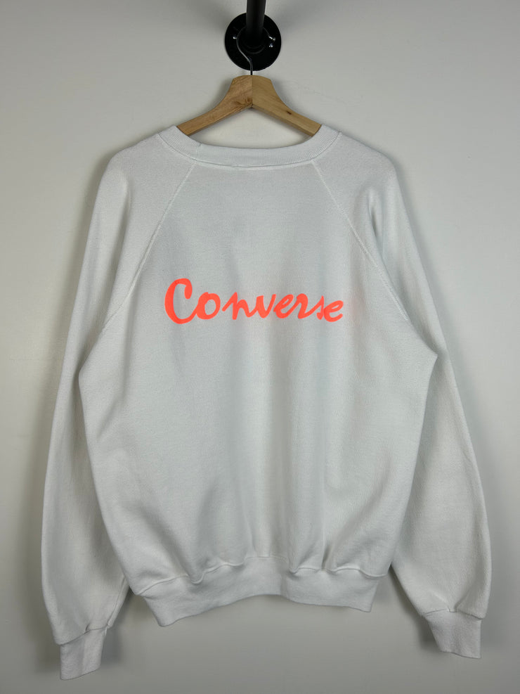 Vintage 1990 Converse Championships White Crewneck