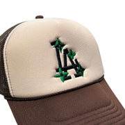 Bravest Studios LA Stars Cream & Brown Trucker Hat