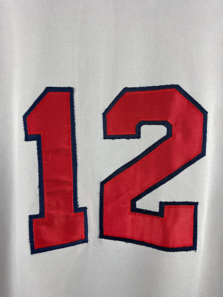 Vintage 90s MLB Atlanta Braves Embroidered Grey Baseball Jersey