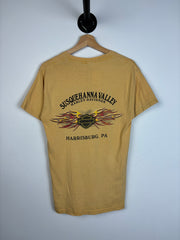 Vintage 2001 Harley Davidson Harrisburg Yellow Tee