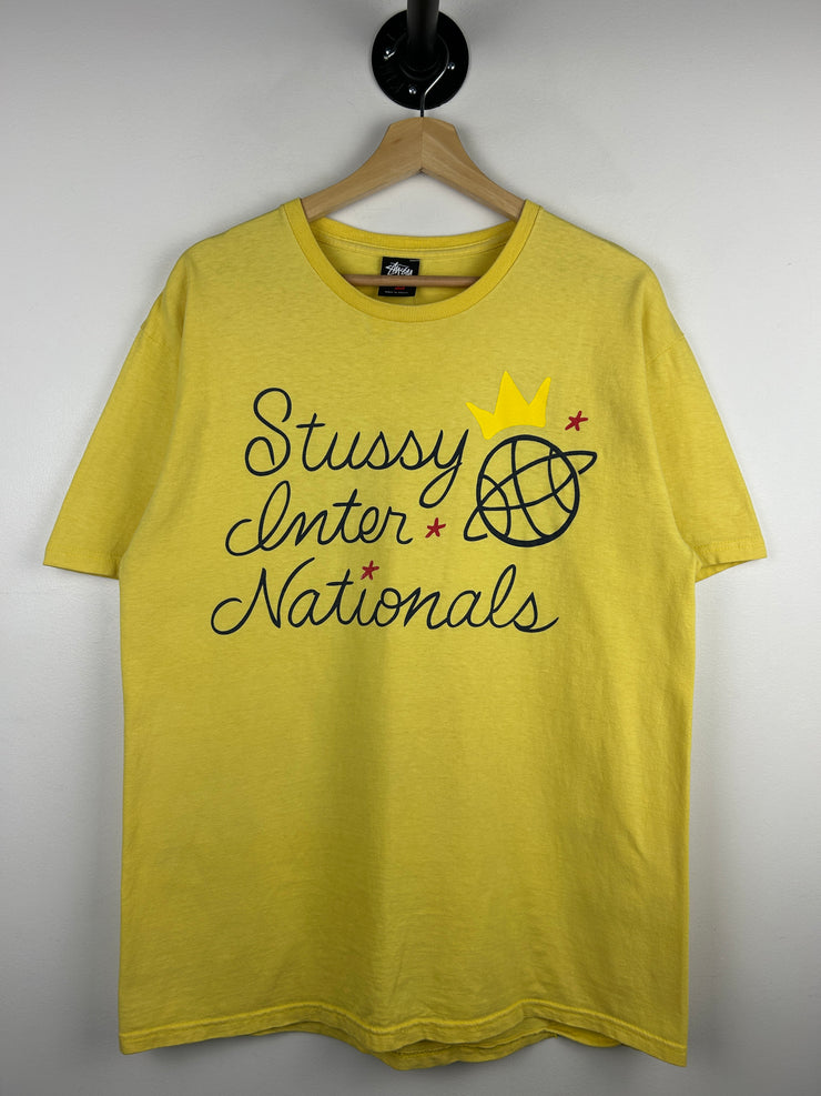 Stussy Inter Nationals Yellow Tee