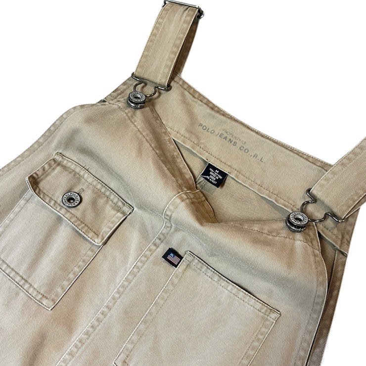 Vintage Polo Ralph Lauren Jeans Co Beige Overalls