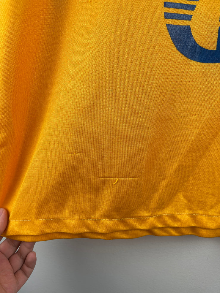 Vintage 90s West Genesse Wildcats Navy & Yellow Soccer Jersey