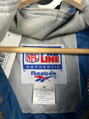 Vintage 90s NFL Reebok Dallas Cowboys Blue Insulated Hooded Jacket