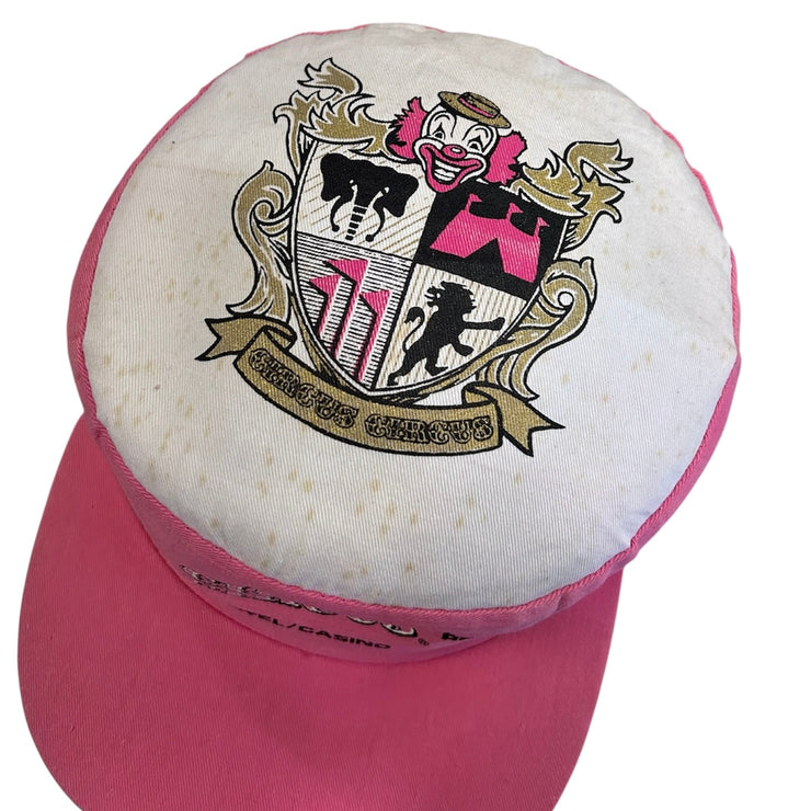 Vintage 90s Circus Circus Las Vegas Pink Painters Snapback Hat