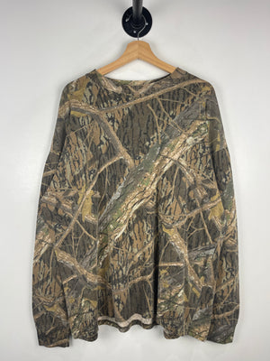 Vintage 90s Shadow Brand Real Tree Camo Long Sleeve