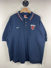 Vintage 90s NFL Nike Golf Chicago Bears Navy Polo Shirt