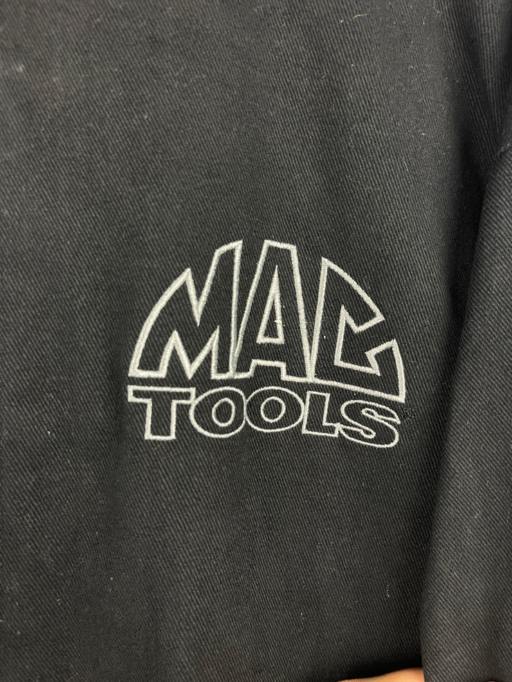 Vintage Nascar Chase Mac Tools Flames Black Racing Jacket
