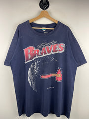 Vintage 90s MLB Atlanta Braves Navy Tee