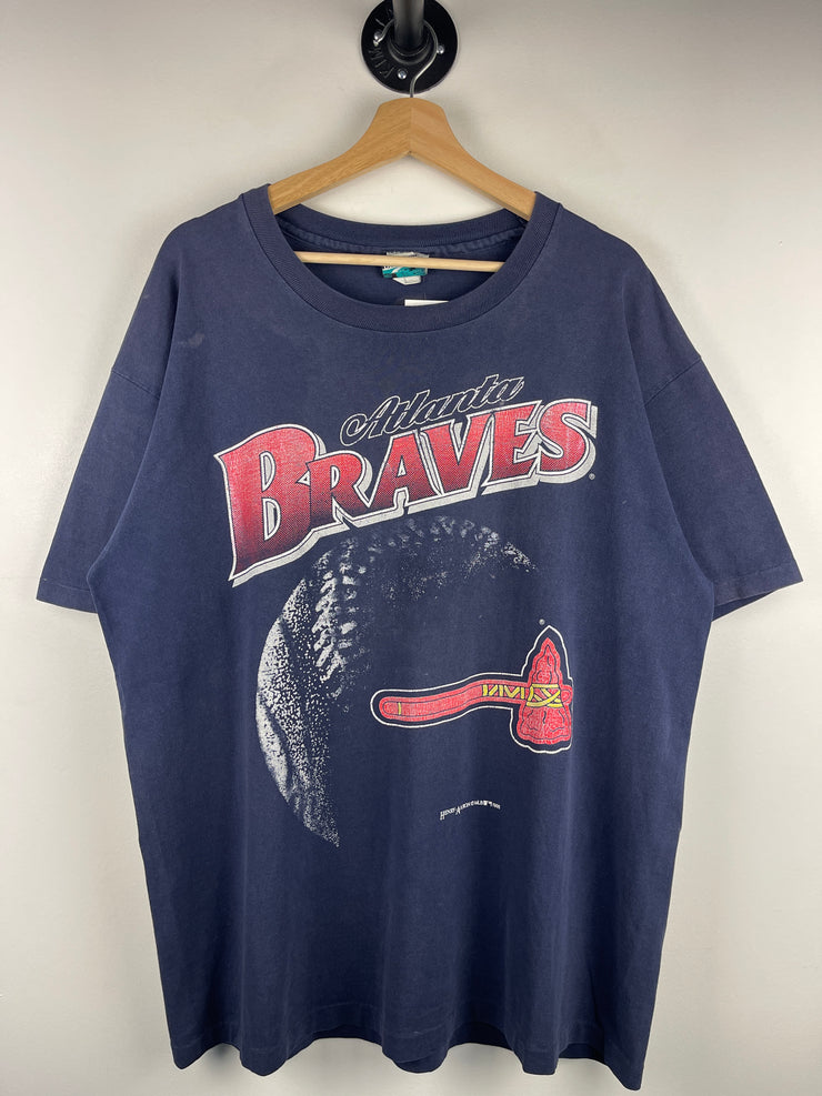 Vintage 90s MLB Atlanta Braves Navy Tee