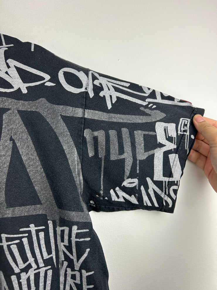Vintage Element Skateboards All Over Print Black Tee