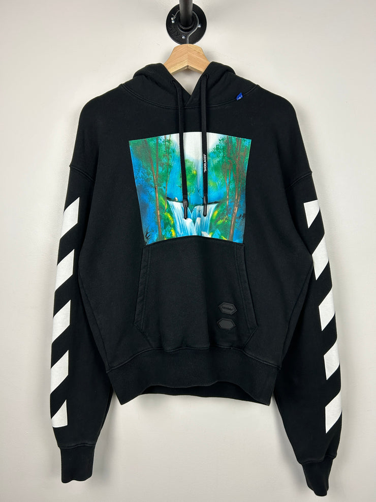 Off White Diagonal Waterfall Arrows Black Hoodie