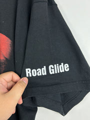 Vintage 90s Harley Davidson Fat Boy Road Glide Black Tee