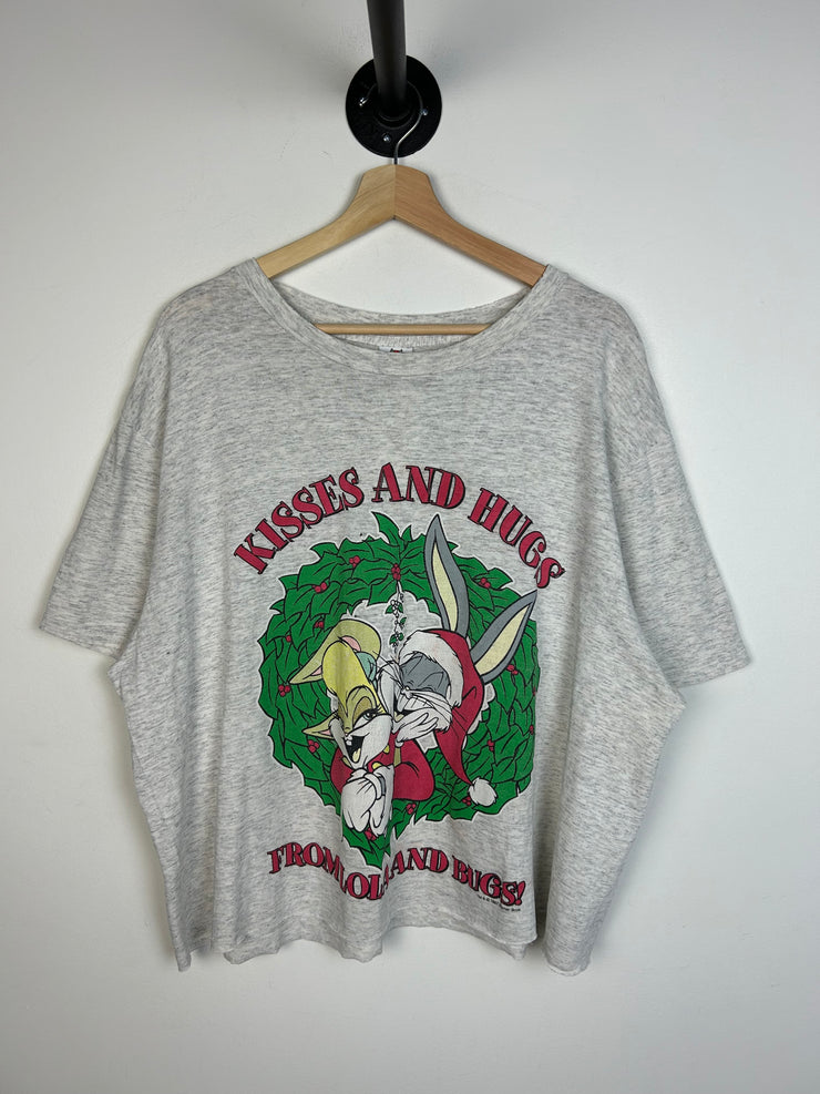 Vintage 90s Looney Tunes Holidays From Lola And Bugs Grey Tee