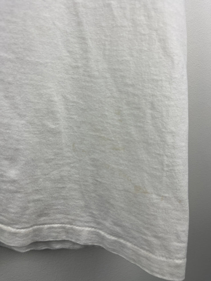 Vintage 90s Big Johnson Army Drop Em Soldier White Tee
