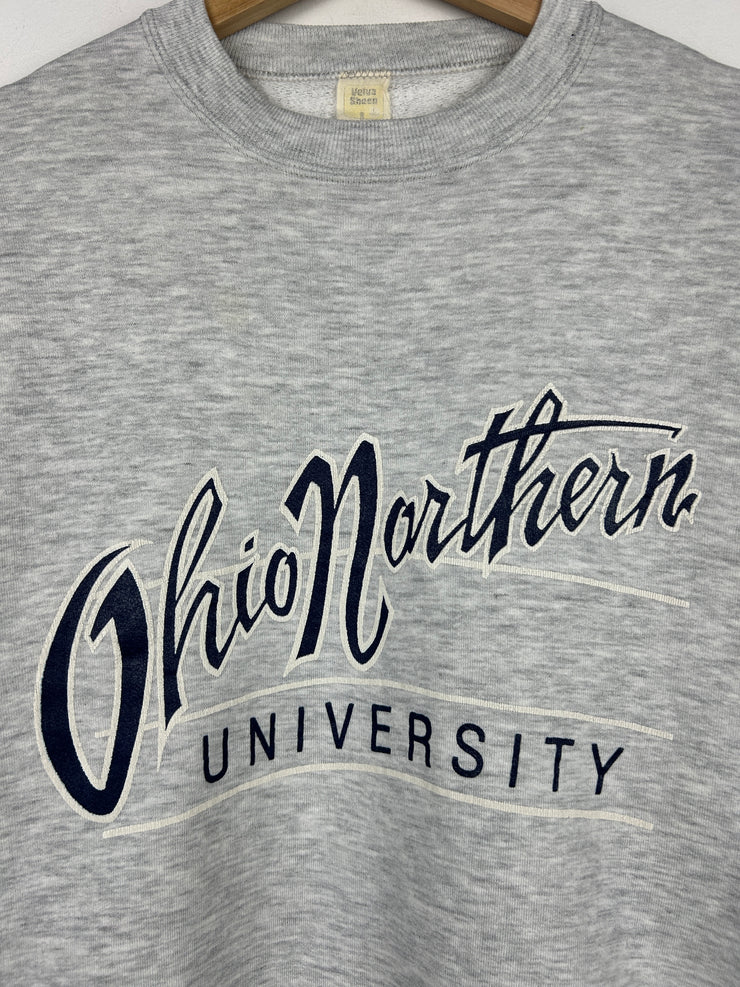 Vintage 90s Ohio Northern University Grey Crewneck