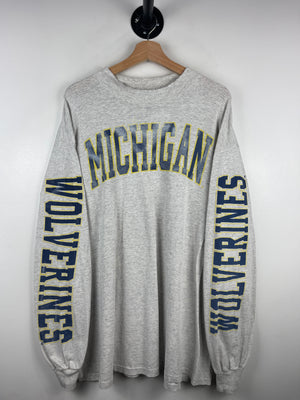 Vintage 90s Michigan Wolverines University Long Sleeve