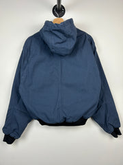 Vintage Berne Navy Hooded Work Jacket