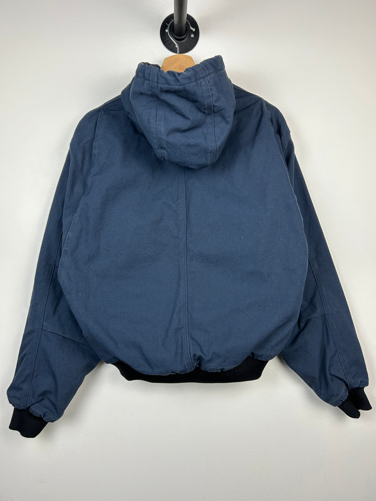 Vintage Berne Navy Hooded Work Jacket