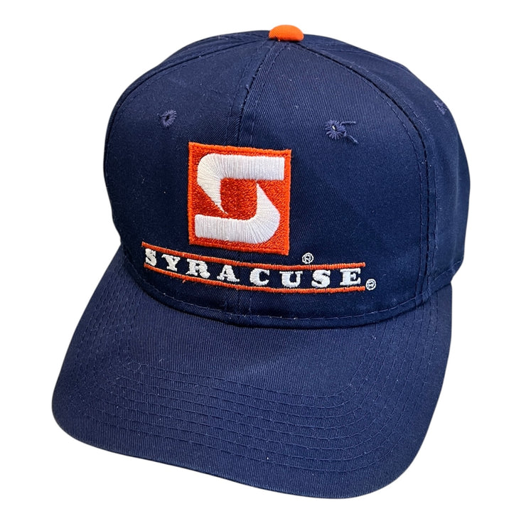 Vintage 90s The Game Syracuse Navy Snapback Hat