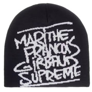Supreme X Marithé + François Girbaud SS25 Black Beanie