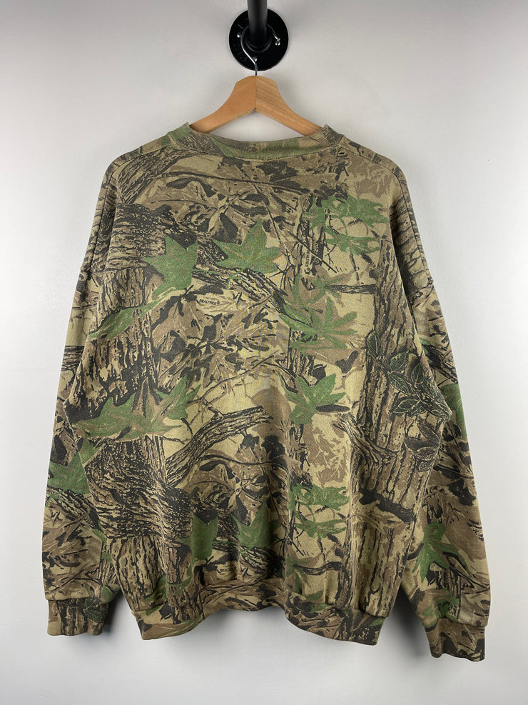Vintage 90s Real Tree Camo Crewneck