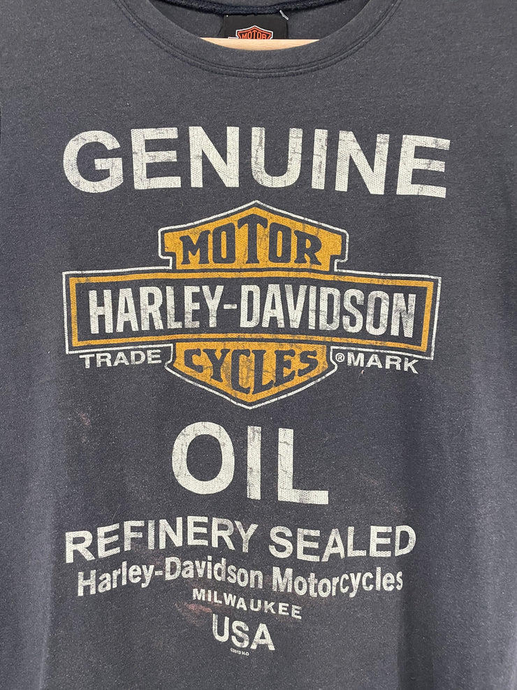 Vintage Harley Davidson Peshtigo Grey Baby Tee