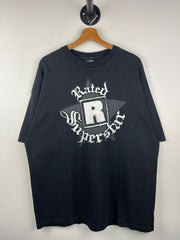 Vintage 2002 WWE Rated R Superstar Black Tee