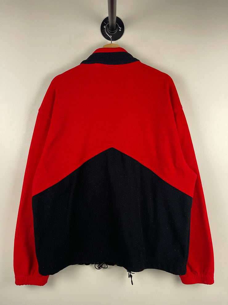 Vintage 90s Marlboro Red & Black Zip Up Fleece