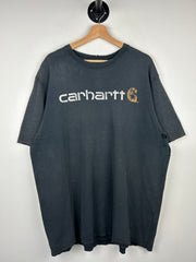 Vintage Carhartt Spellout Thrashed Black Tee
