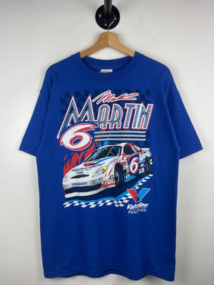 Vintage 2000 Nascar Mark Martin Valvoline Racing Blue Tee