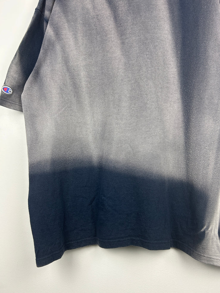 Vintage 90s Champion Sun Faded Navy Blank Tee
