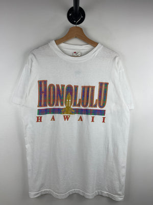 Vintage 90s Honolulu Hawaii White Tee