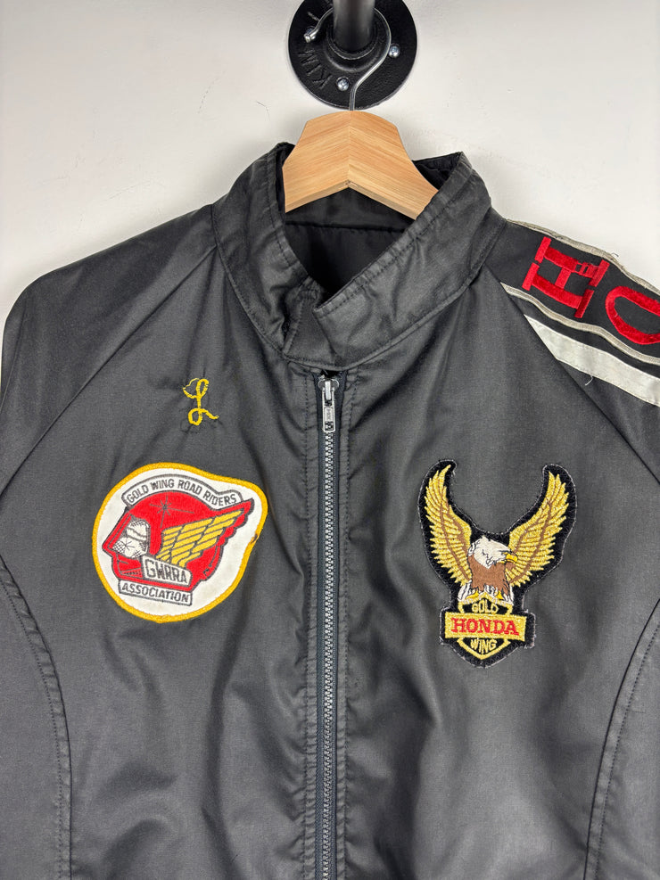 Vintage 90s Honda Gold Wing Black Jacket