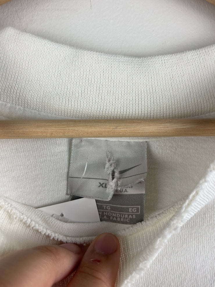 Vintage Nike Golf Swoosh Mock Neck White Long Sleeve