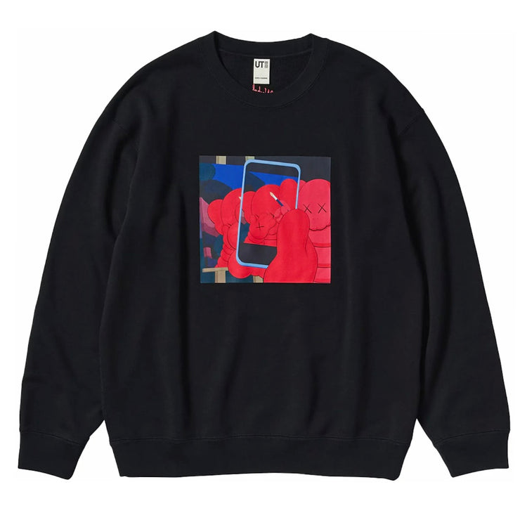 Kaws x Warhol Companion Sketch Black Crewneck