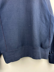 Vintage 80s Champion Reverse Weave US Navy Spellout Navy Hoodie