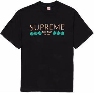 Supreme SS21 Milano Black Tee