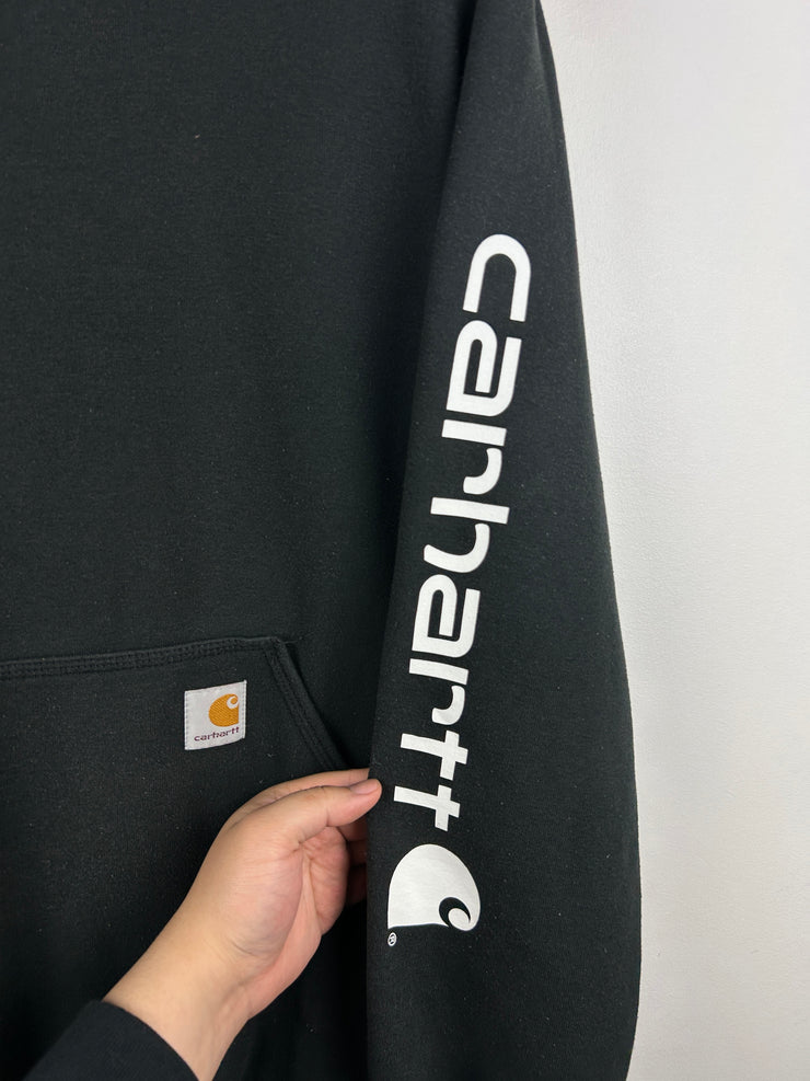 Vintage Carhartt Spellout Black Hoodie
