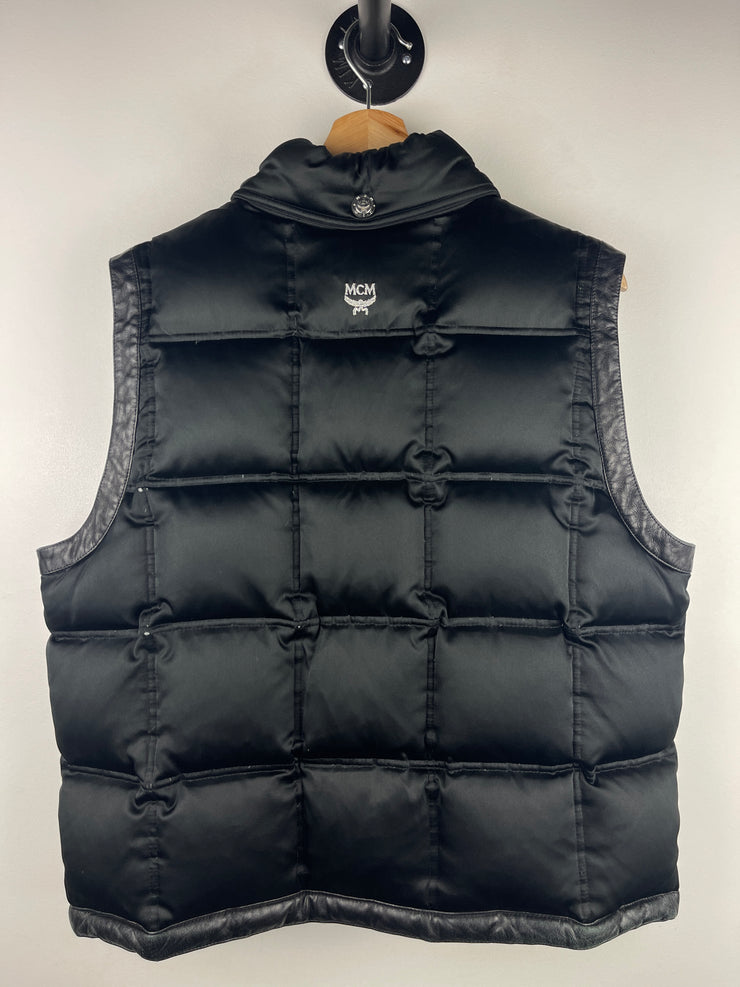 MCM Black Down Filled Puffer Vest
