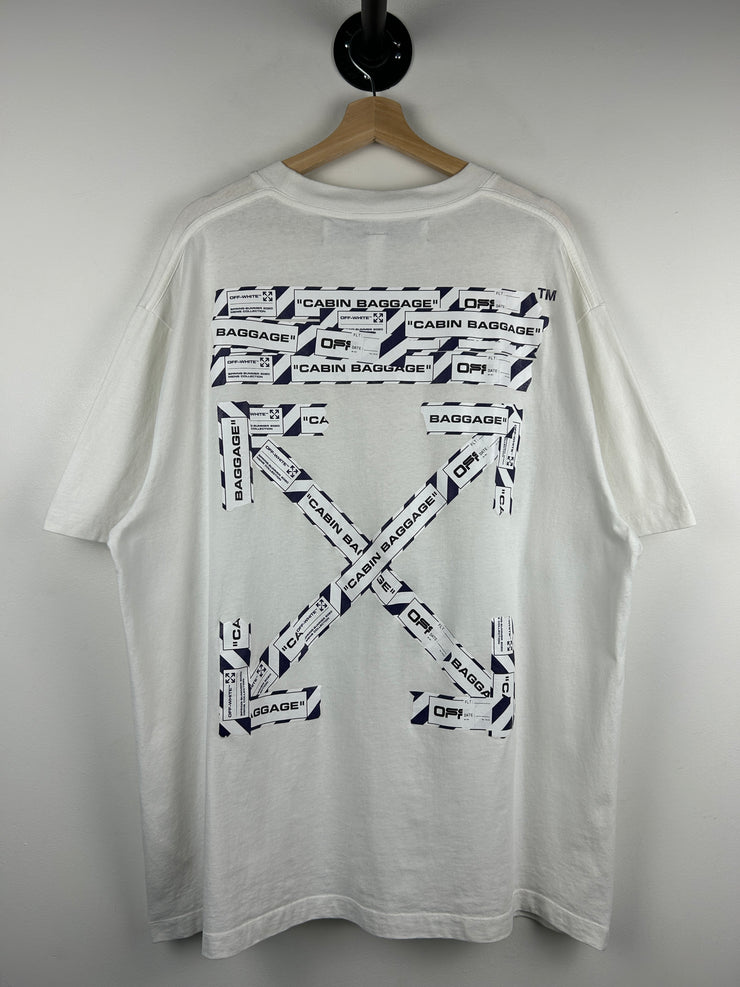 Off White Airport Tape White Tee