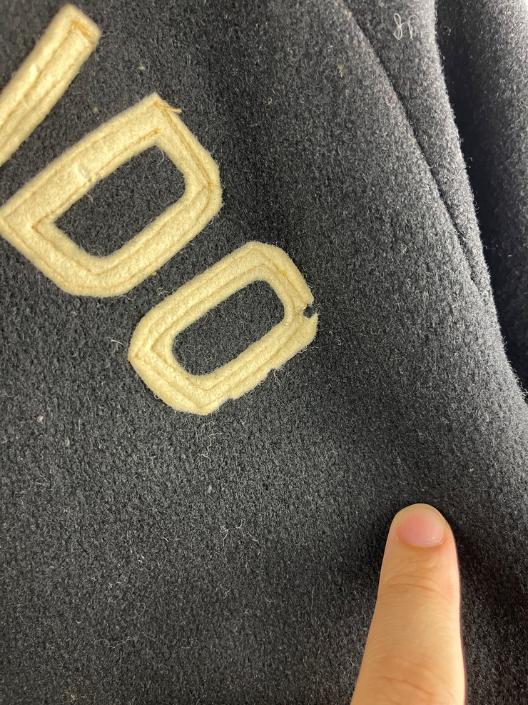 Vintage 60s Empire Sporting Goods 1963 Ramey Judo Team Black Wool Varsity Jacket