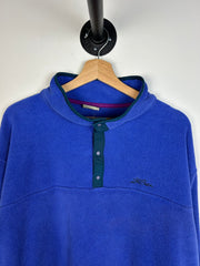 Vintage 90s L.L. Bean Purple T Snap Fleece Sweater