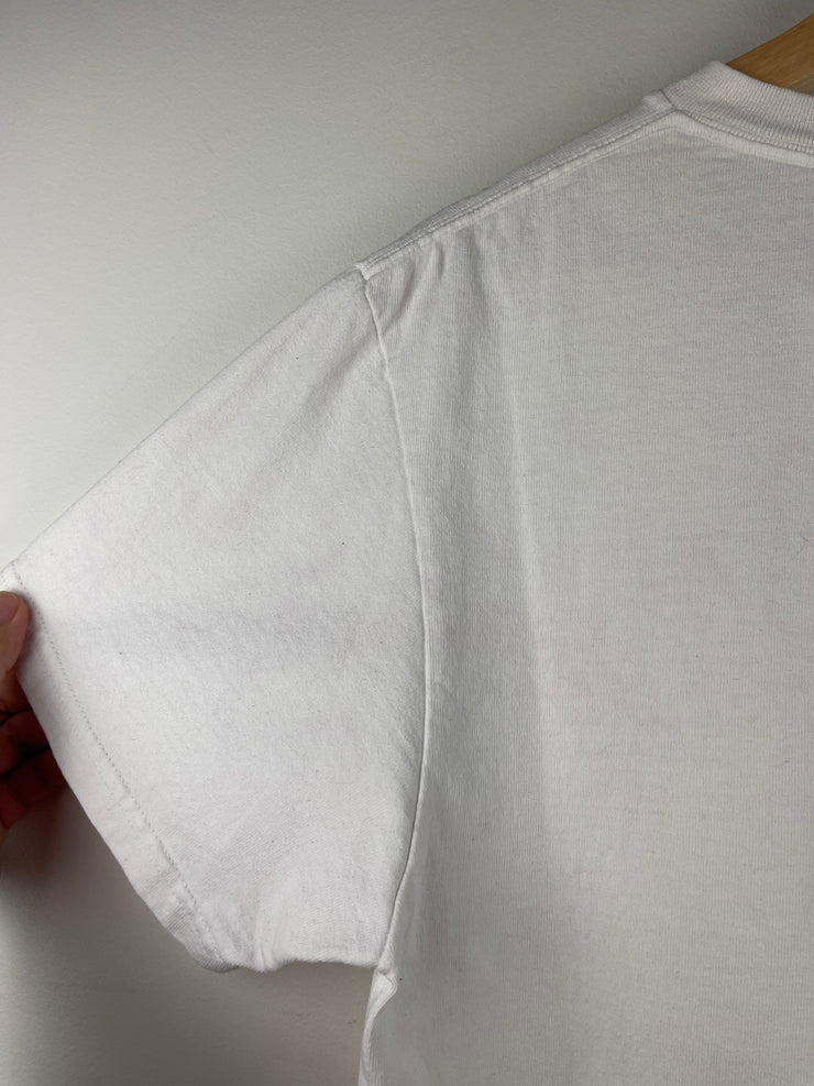 Vintage 90s Jelly Belly Embroidered White Tee
