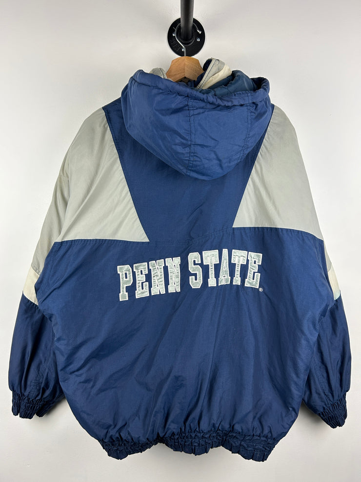 Vintage 90s Chalk Line Penn State Nittany Lions Navy & Grey Hooded Jacket