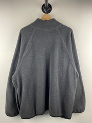 Vintage Adidas Dark Grey Quarter Zip Fleece Sweater